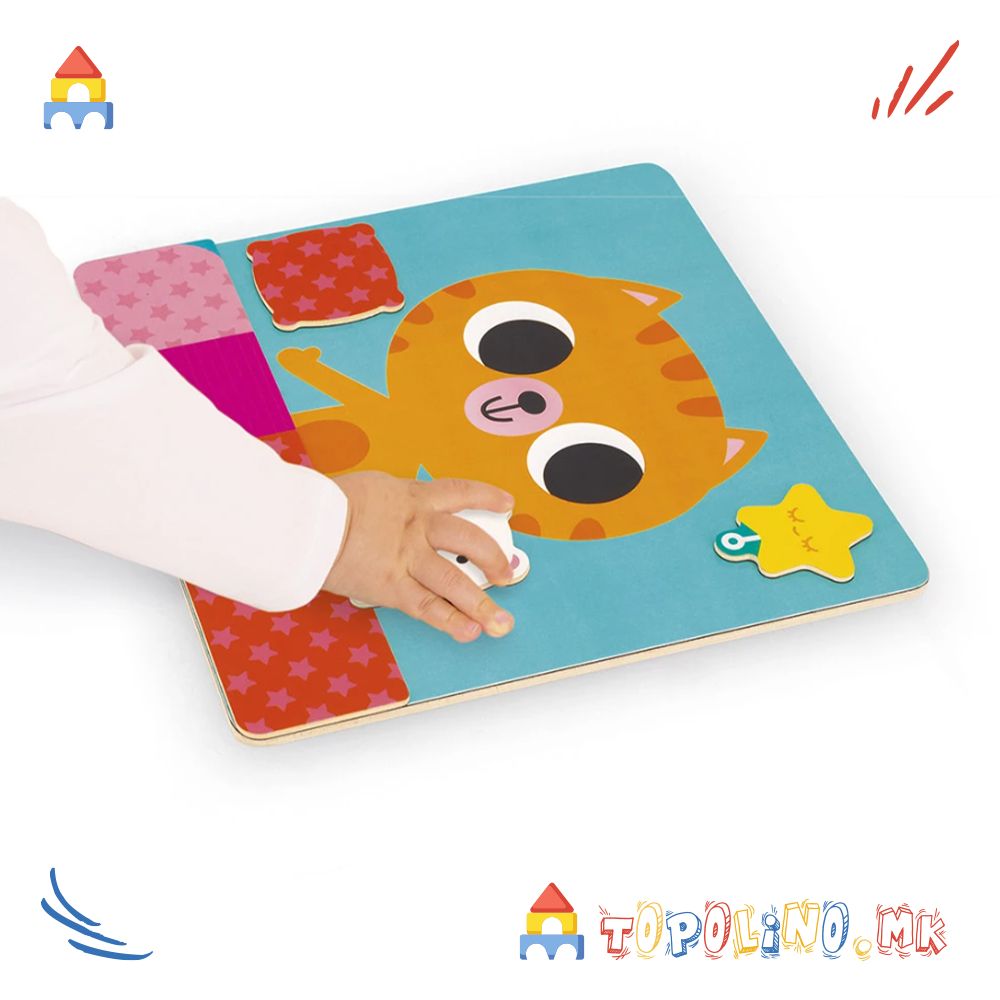 Магнетна Игра Дневни Активности на Мачето - Janod - Image 4