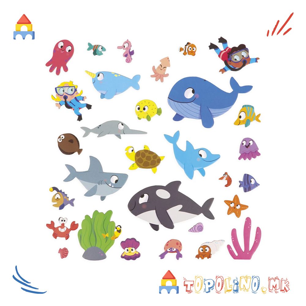 Магнетна Приказна Морски Животни - Janod - Image 5