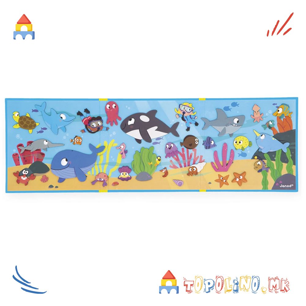 Магнетна Приказна Морски Животни - Janod - Image 2