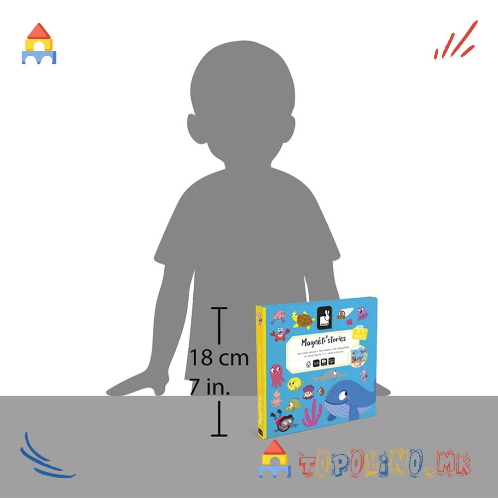 Магнетна Приказна Морски Животни - Janod - Image 7