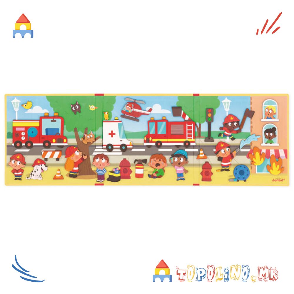 Магнетна Приказна Пожарникари – Janod - Image 4