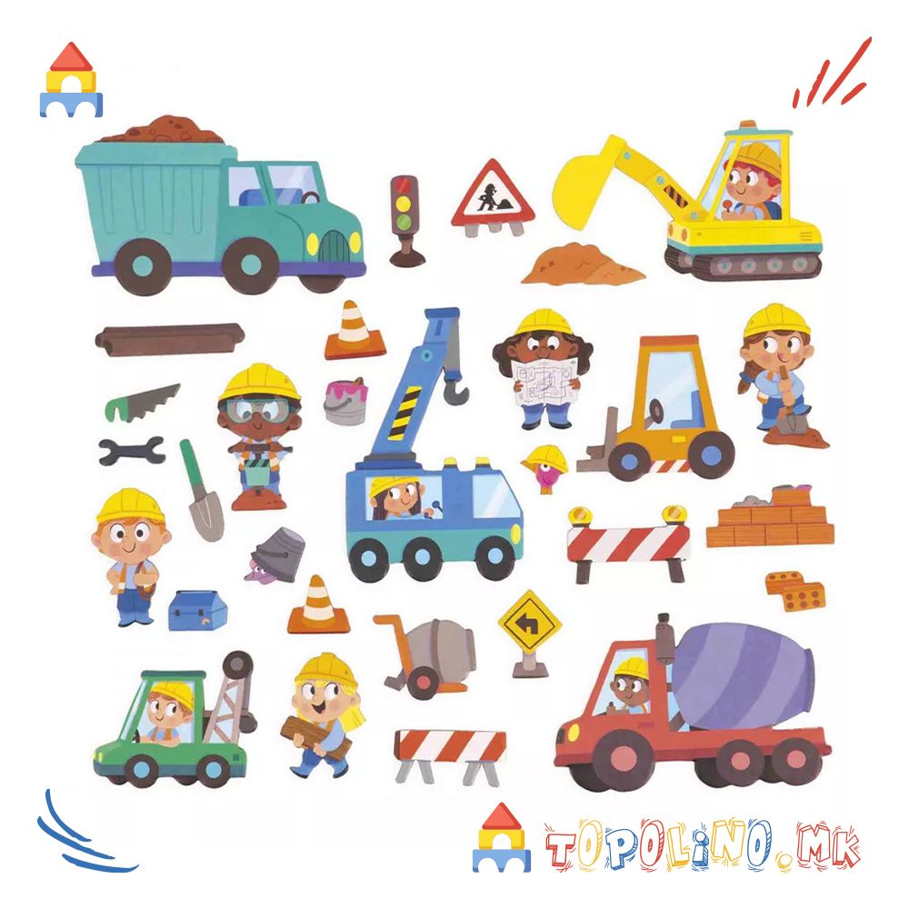 Магнетна Приказна Градилиште – Janod - Image 4