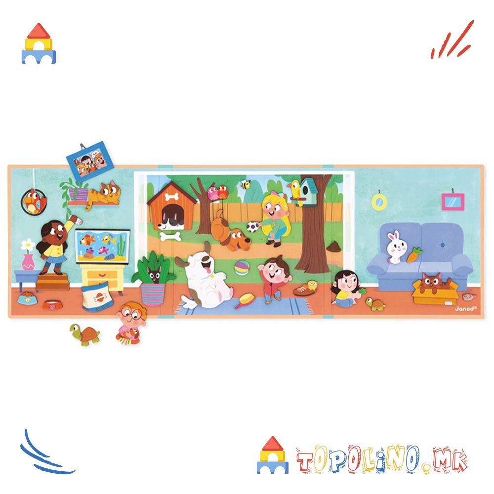 Магнетна Приказна Домашни Животни – Janod - Image 3