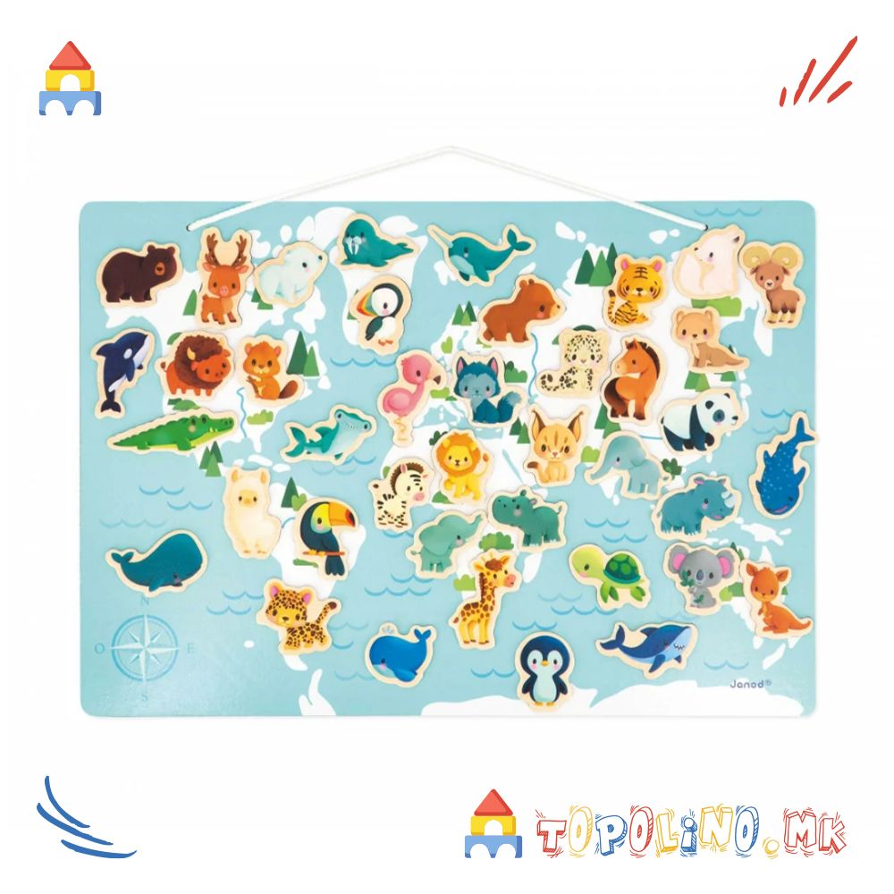 Магнетна Табла Мали Животни - Janod - Image 2