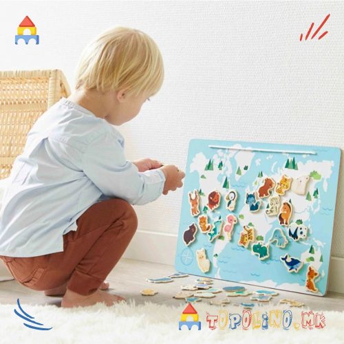 Магнетна Табла Мали Животни - Janod
