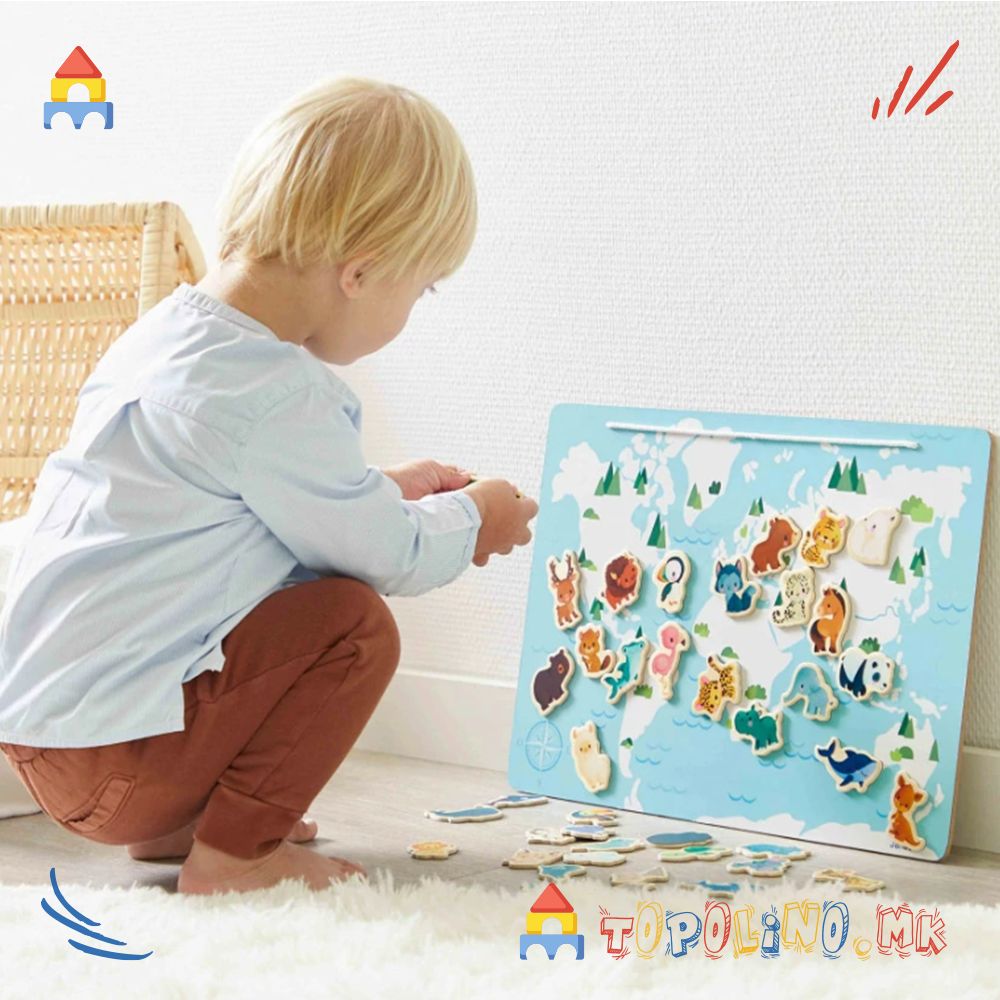 Магнетна Табла Мали Животни - Janod