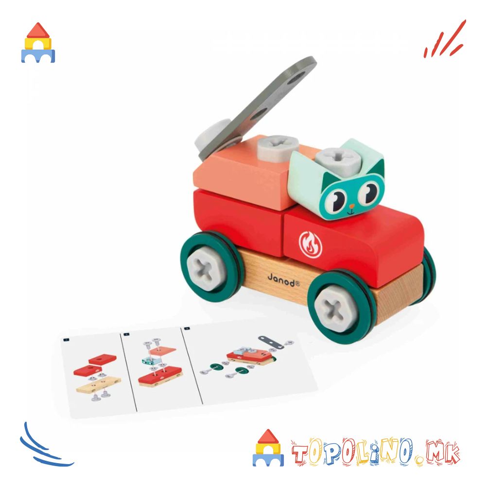 Автомобил Маче Направи Сам Bricokids – Janod - Image 3