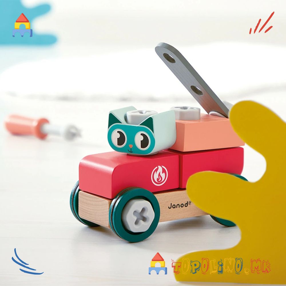 Автомобил Маче Направи Сам Bricokids – Janod - Image 2