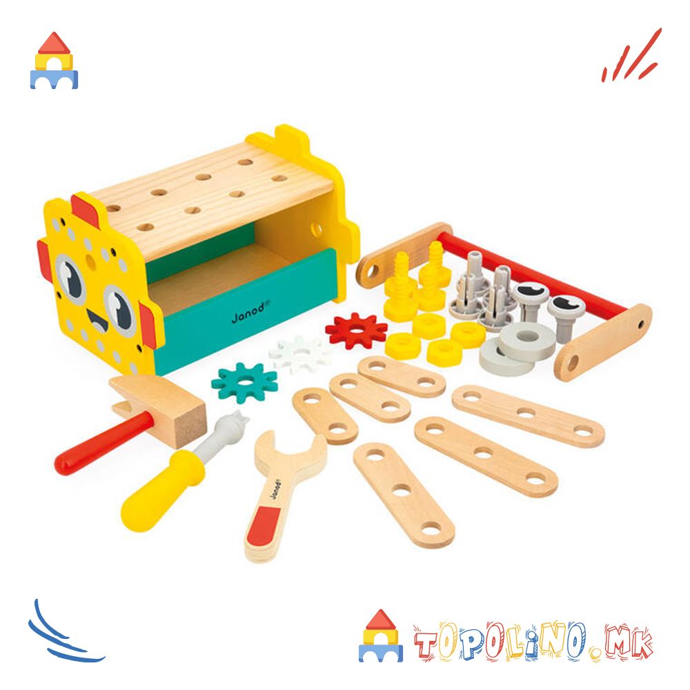 Работилница Робот 30пар. BricoKids - Janod - Image 2