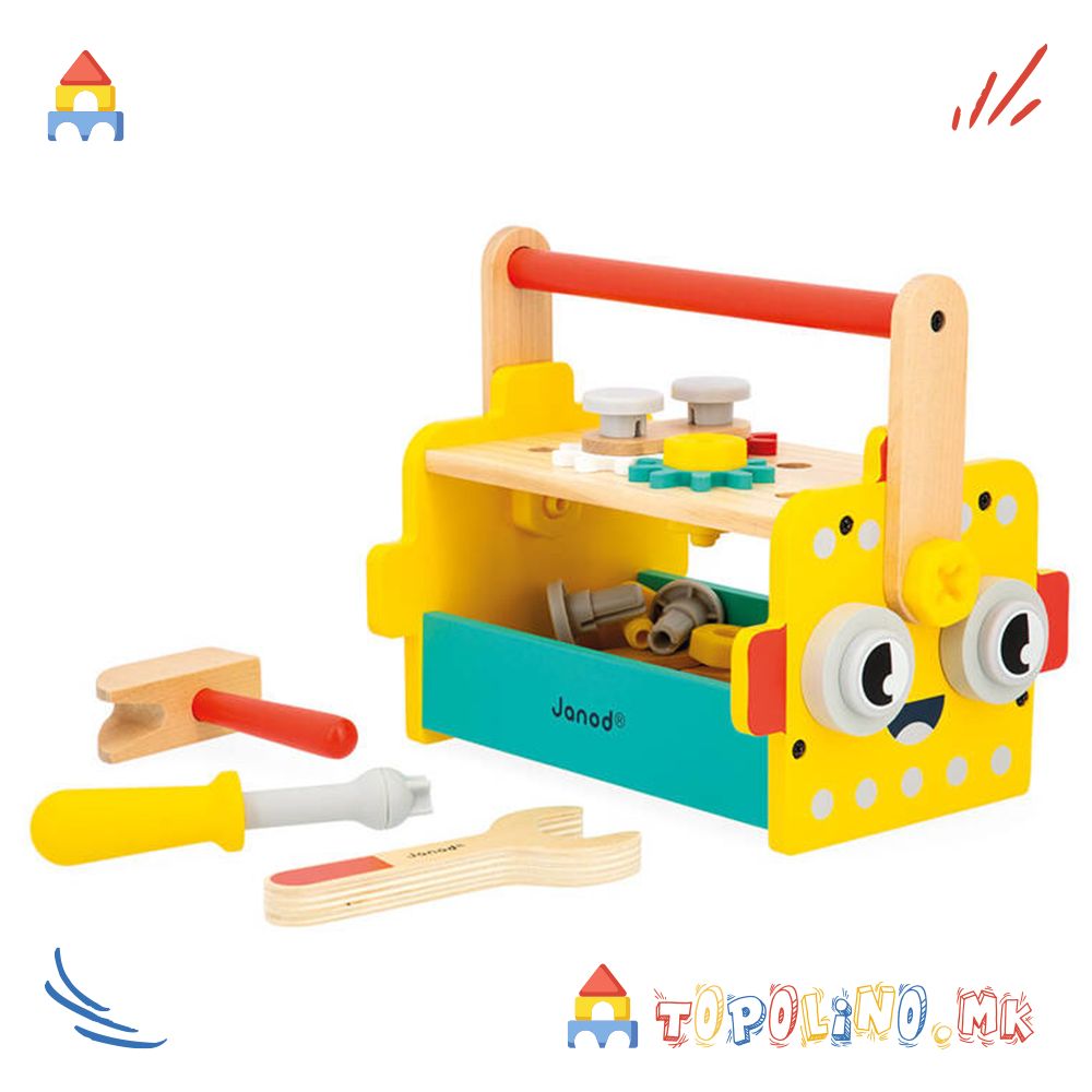 Работилница Робот 30пар. BricoKids - Janod