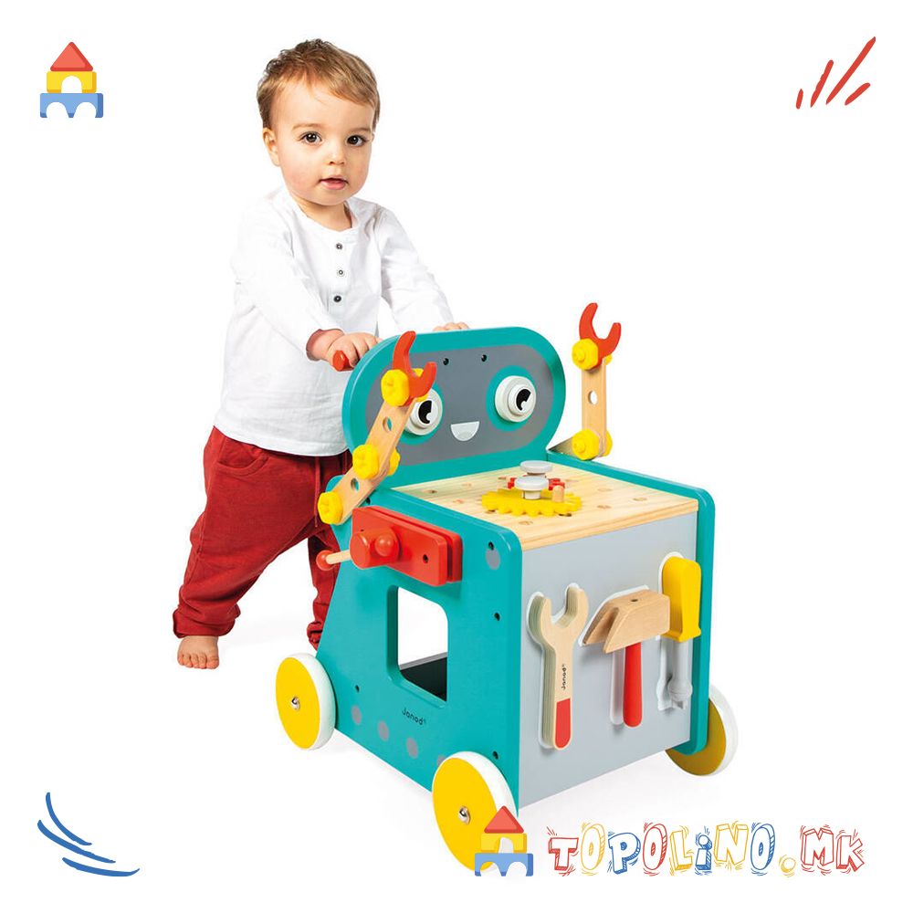 Количка за Алат Робот BricoKids - Janod - Image 10