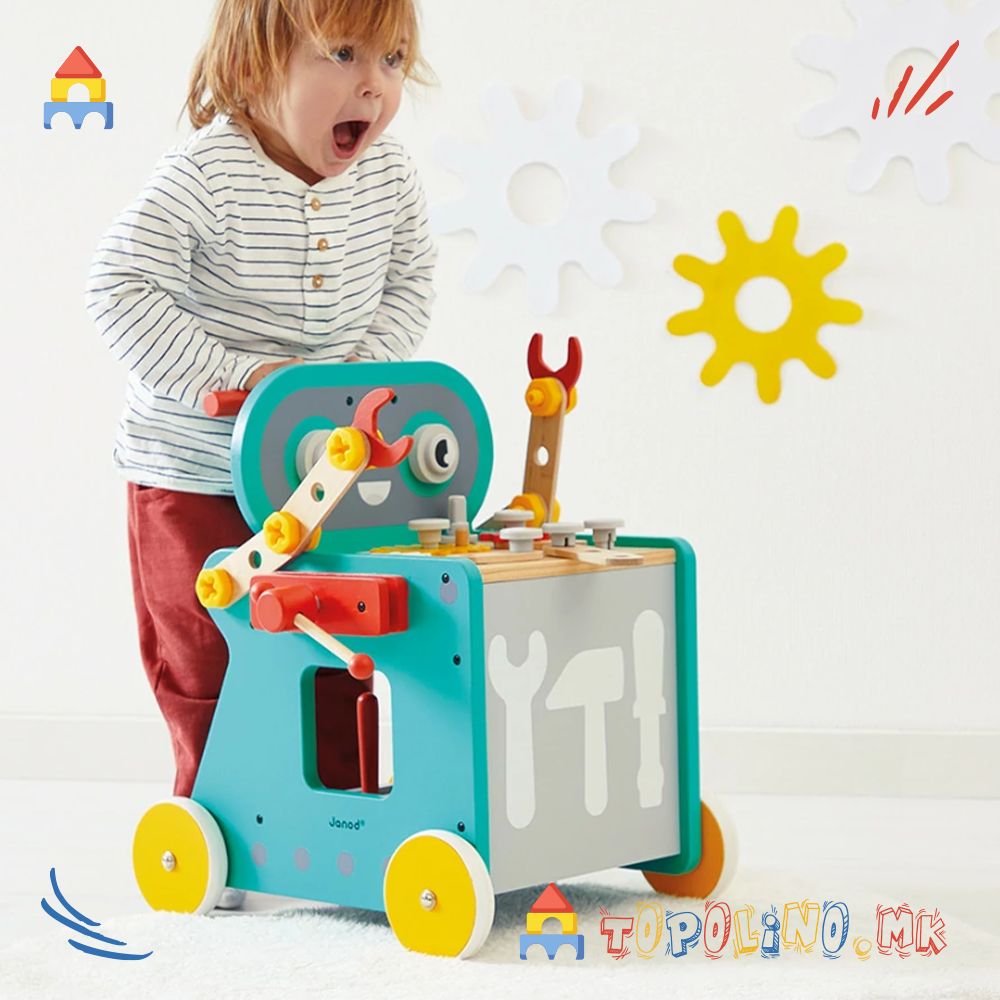 Количка за Алат Робот BricoKids - Janod