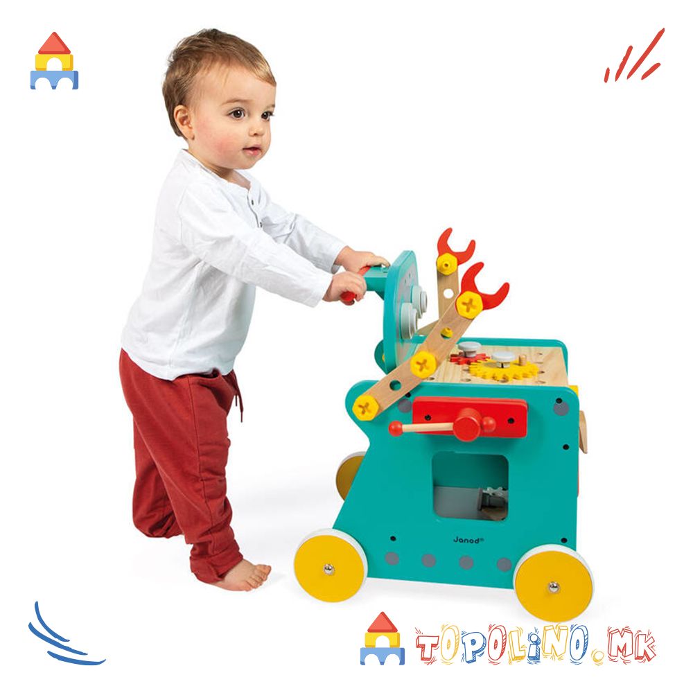 Количка за Алат Робот BricoKids - Janod - Image 4