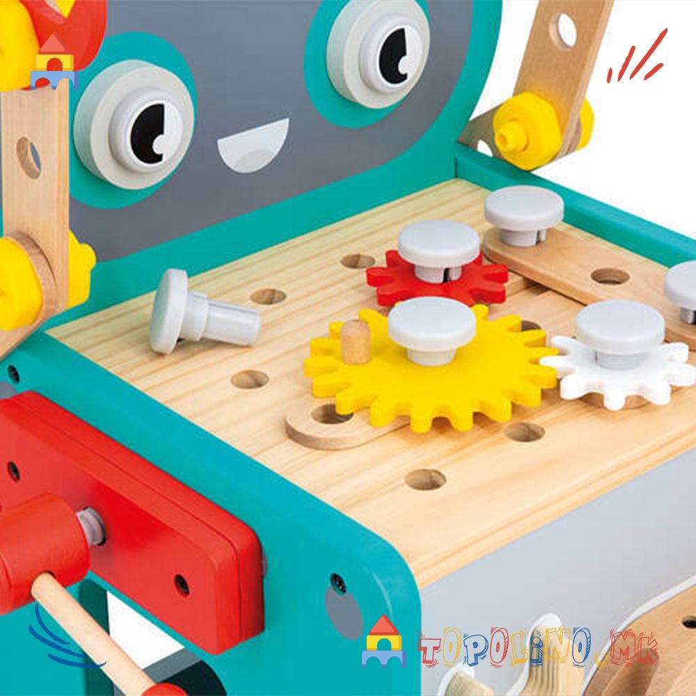 Количка за Алат Робот BricoKids - Janod - Image 7