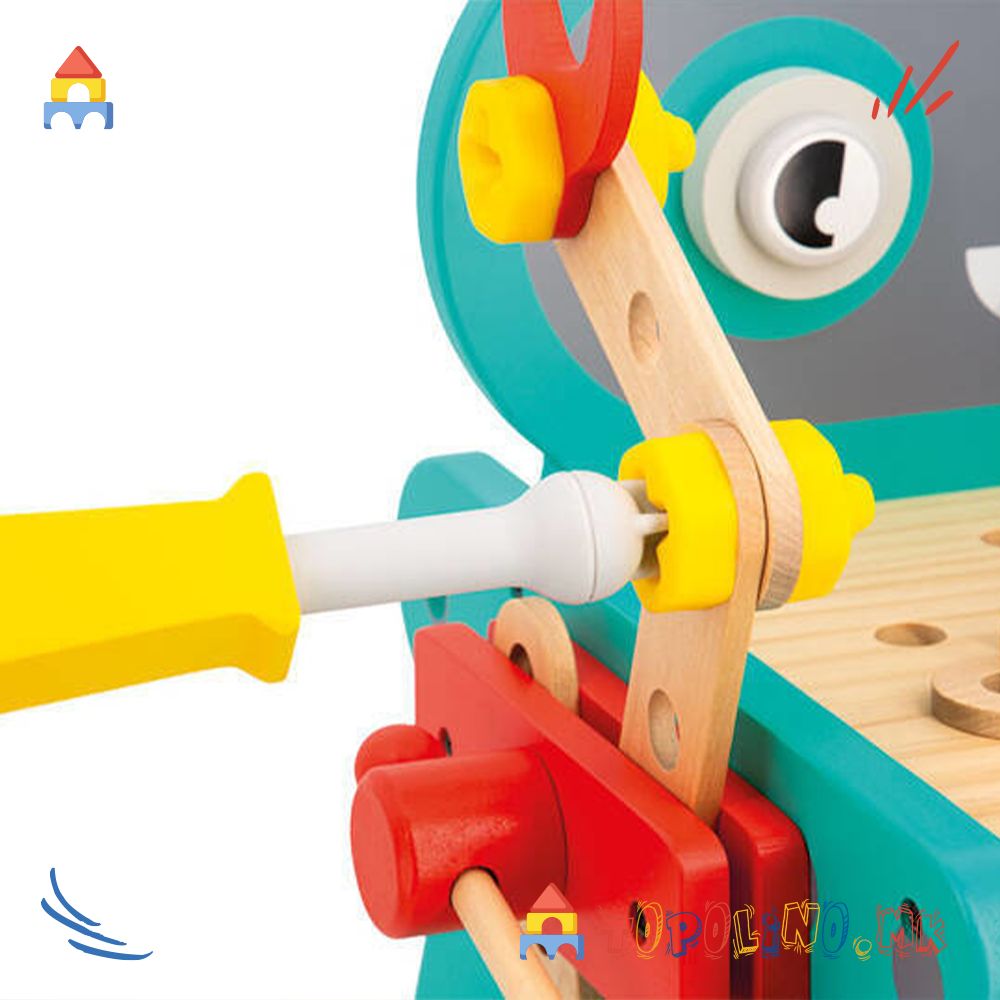 Количка за Алат Робот BricoKids - Janod - Image 8