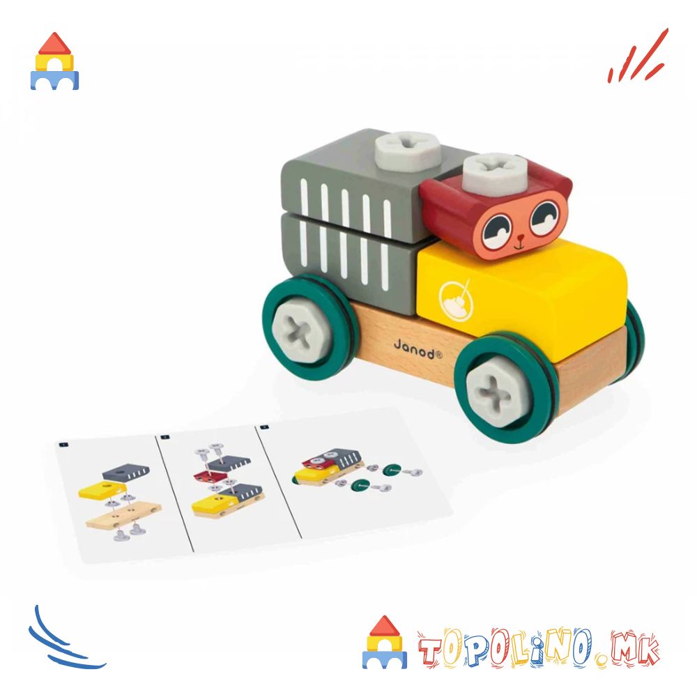 Автомобил Маче Направи Сам BricoKids - Janod - Image 3