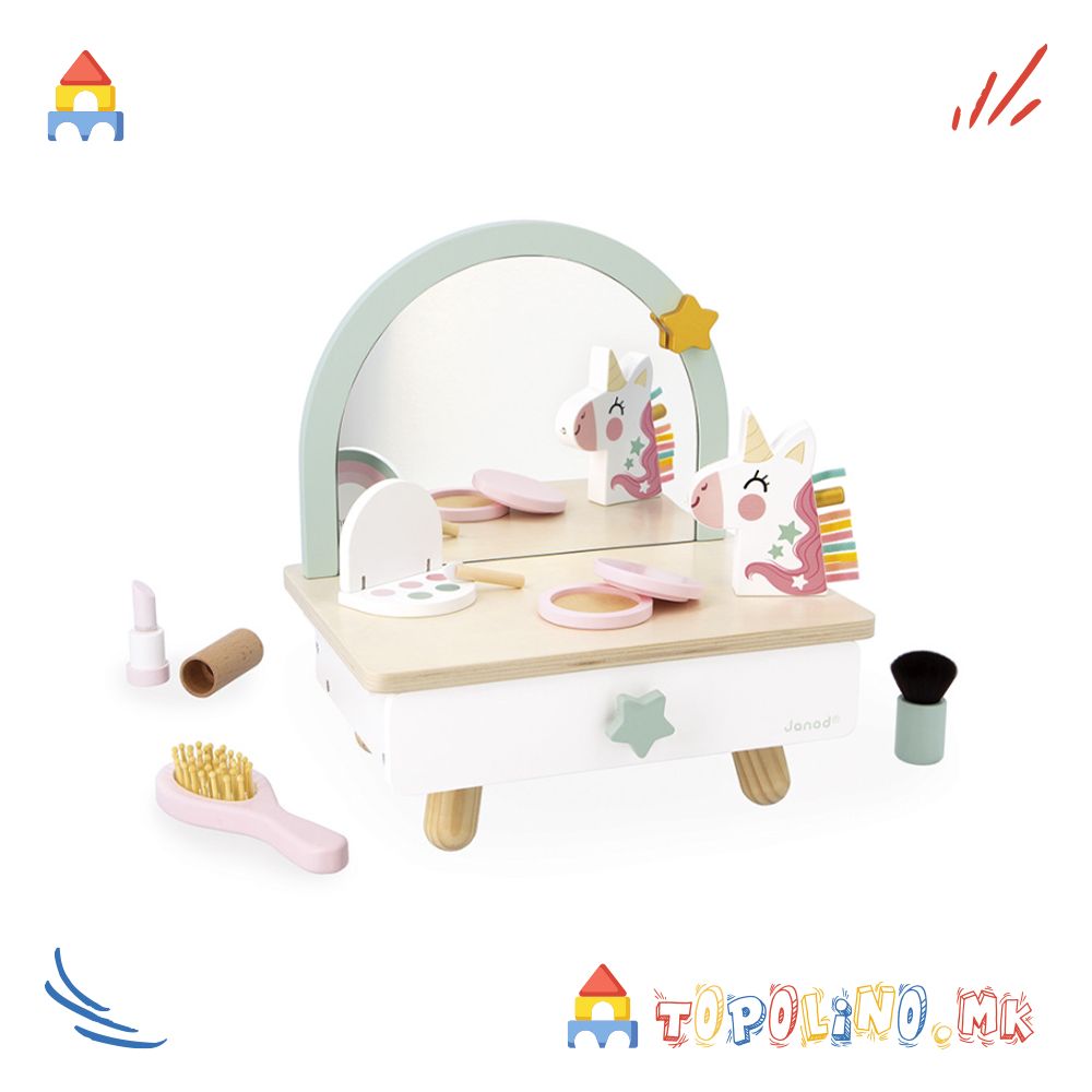 Масичка за Шминкање Еднорог - Janod - Image 7