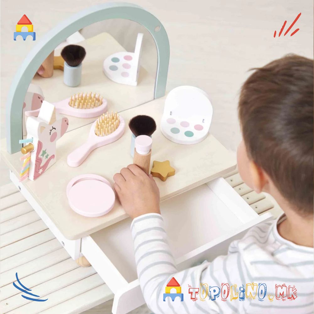 Масичка за Шминкање Еднорог - Janod - Image 2