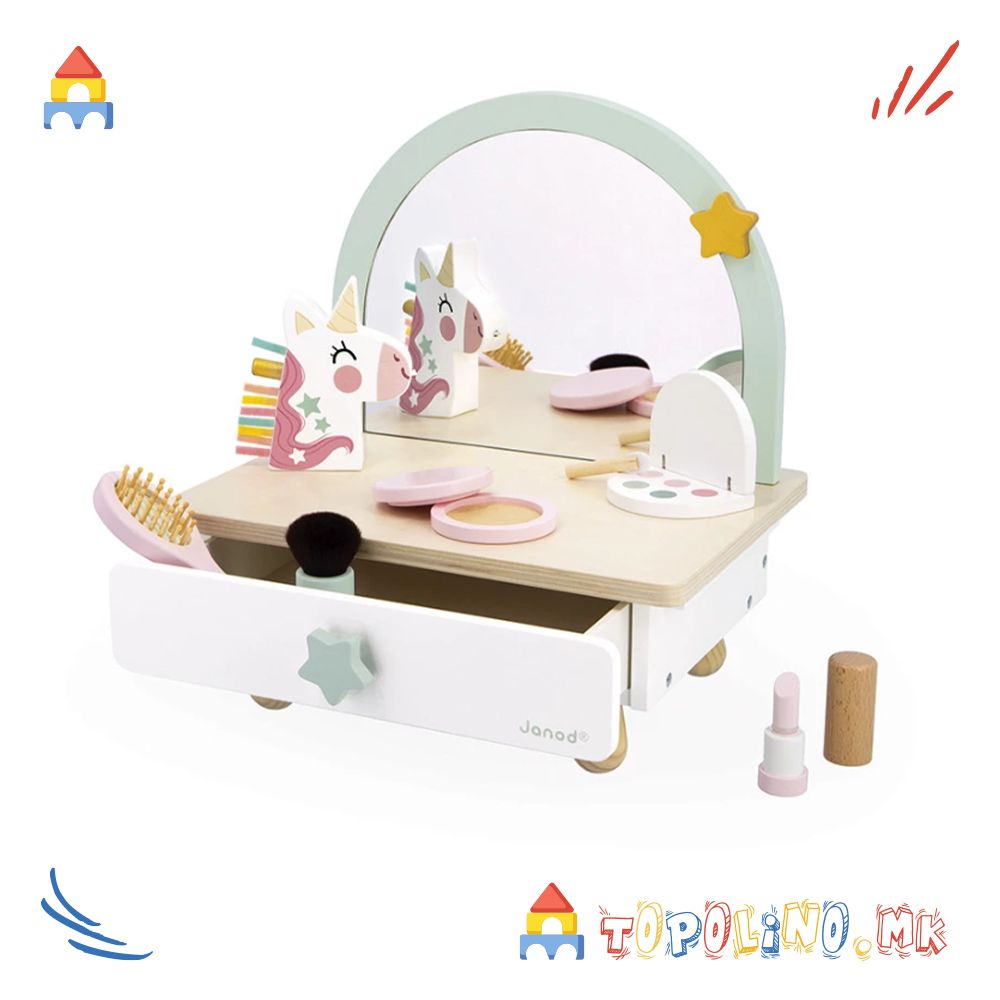 Масичка за Шминкање Еднорог - Janod - Image 8