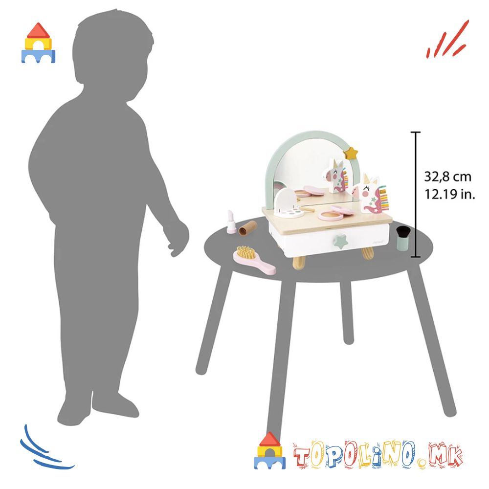 Масичка за Шминкање Еднорог - Janod - Image 9