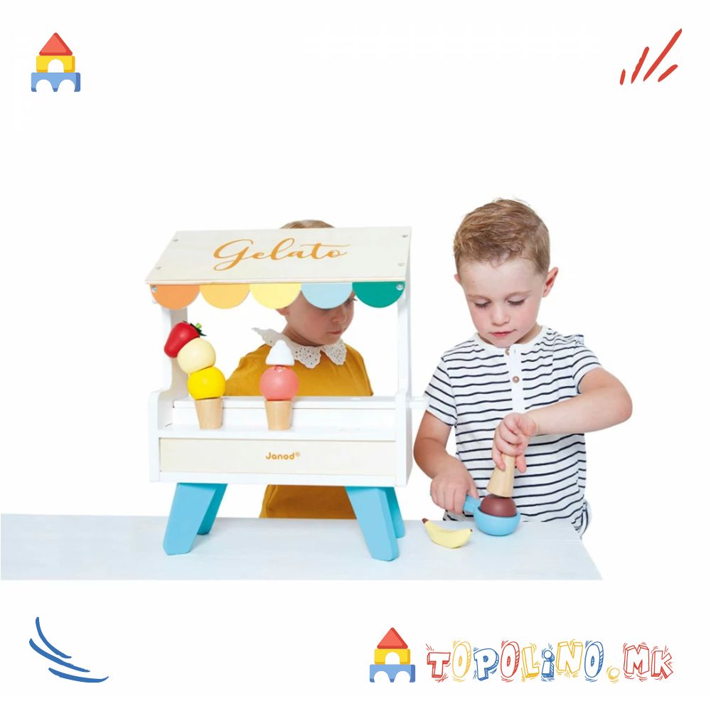 Штанд за Сладолед - Janod - Image 3