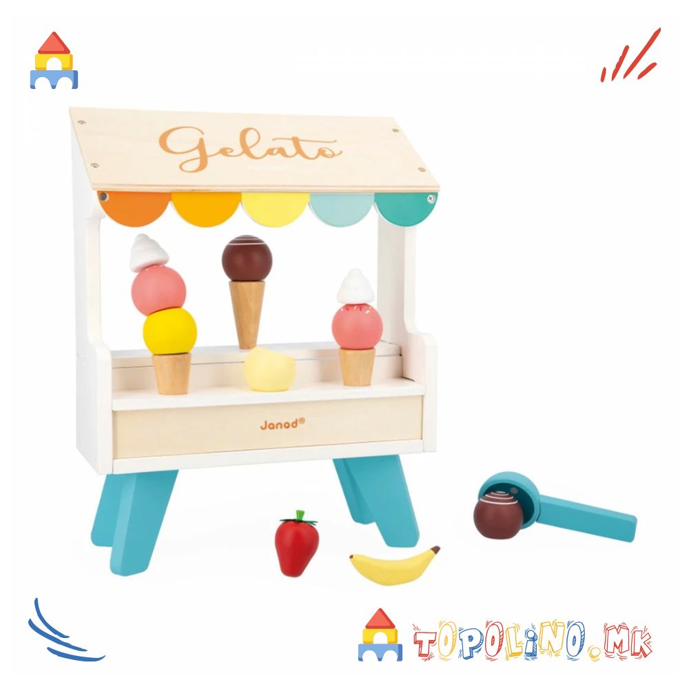 Штанд за Сладолед - Janod - Image 2