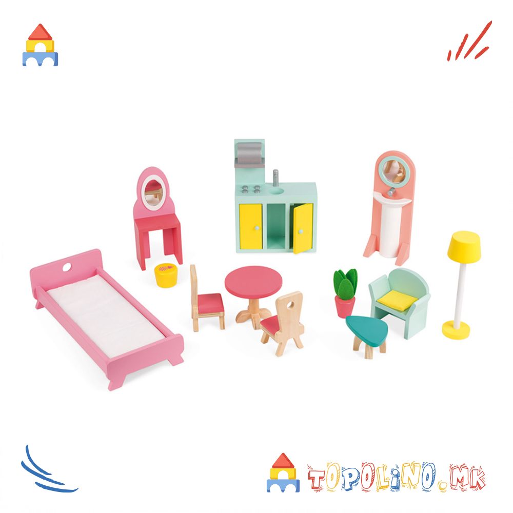 Куќичка за Кукли Happy Day - Janod - Image 6