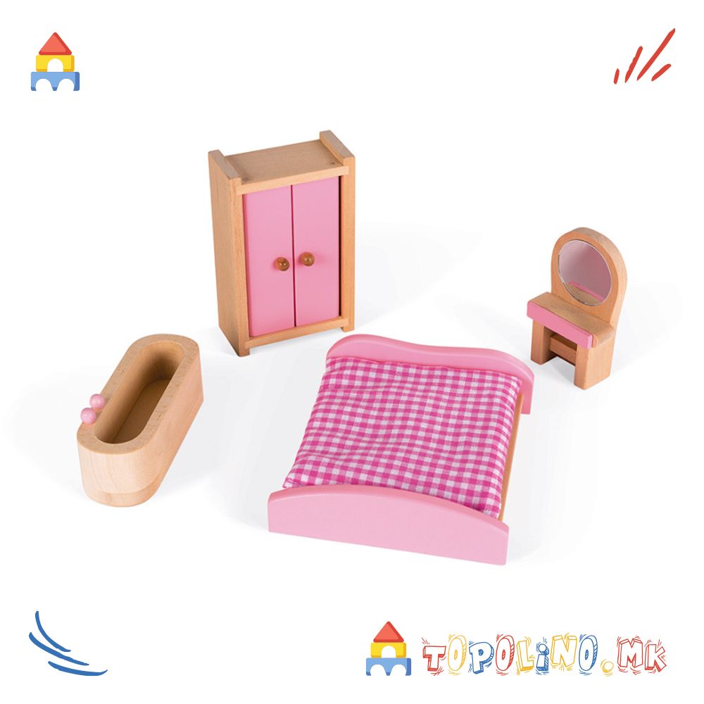 Дрвена Куќичка за Кукли Mademoiselle - Janod - Image 5