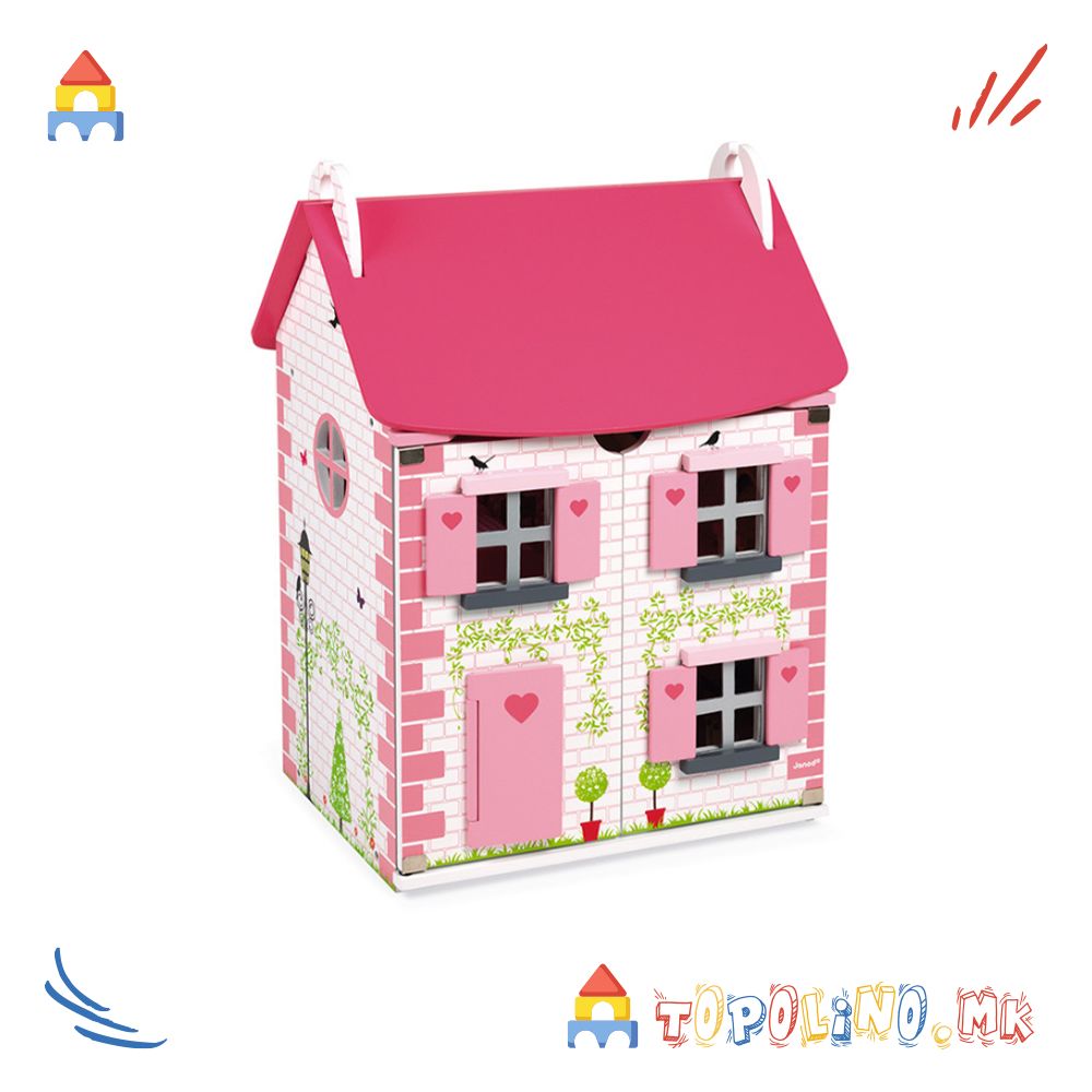 Дрвена Куќичка за Кукли Mademoiselle - Janod - Image 3