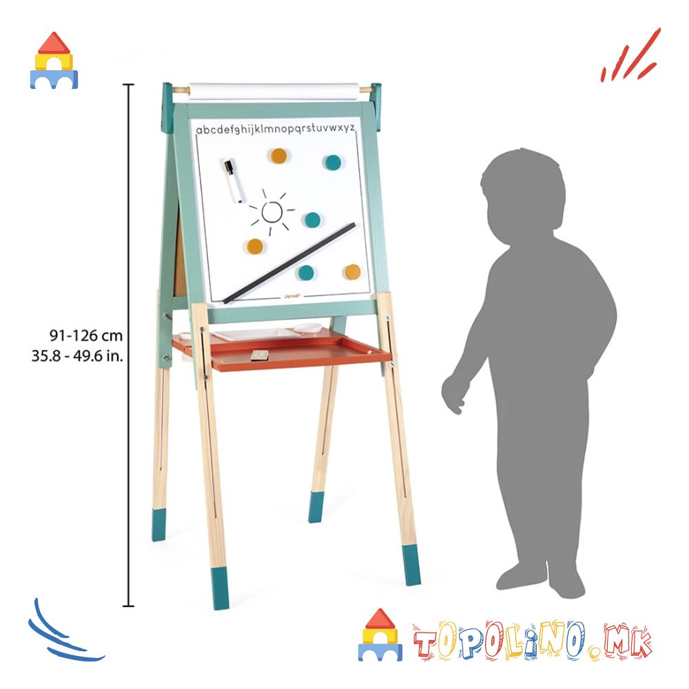 Прилагодлива Магнетна Табла - Janod - Image 5