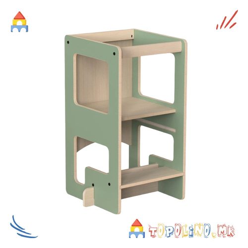 Дрвена Кула за Учење 2 во 1 Mint – Mamatoyz