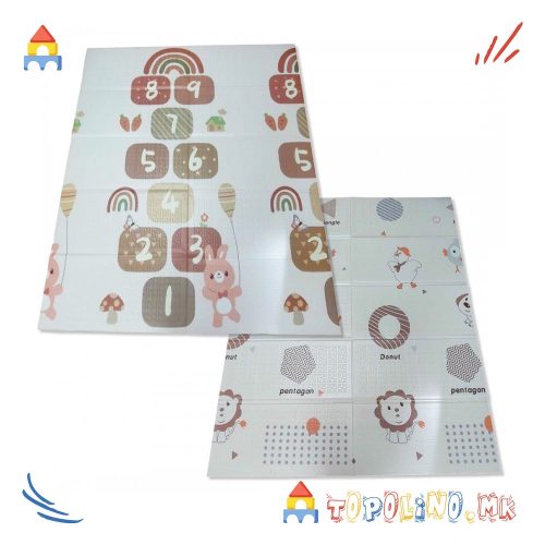 Подлога за Игра PVC 2 во 1 Бројки и Букви – Jungle