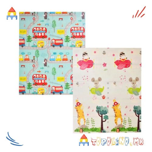 Подлога за Игра PVC 2 во 1 Патувања - Jungle