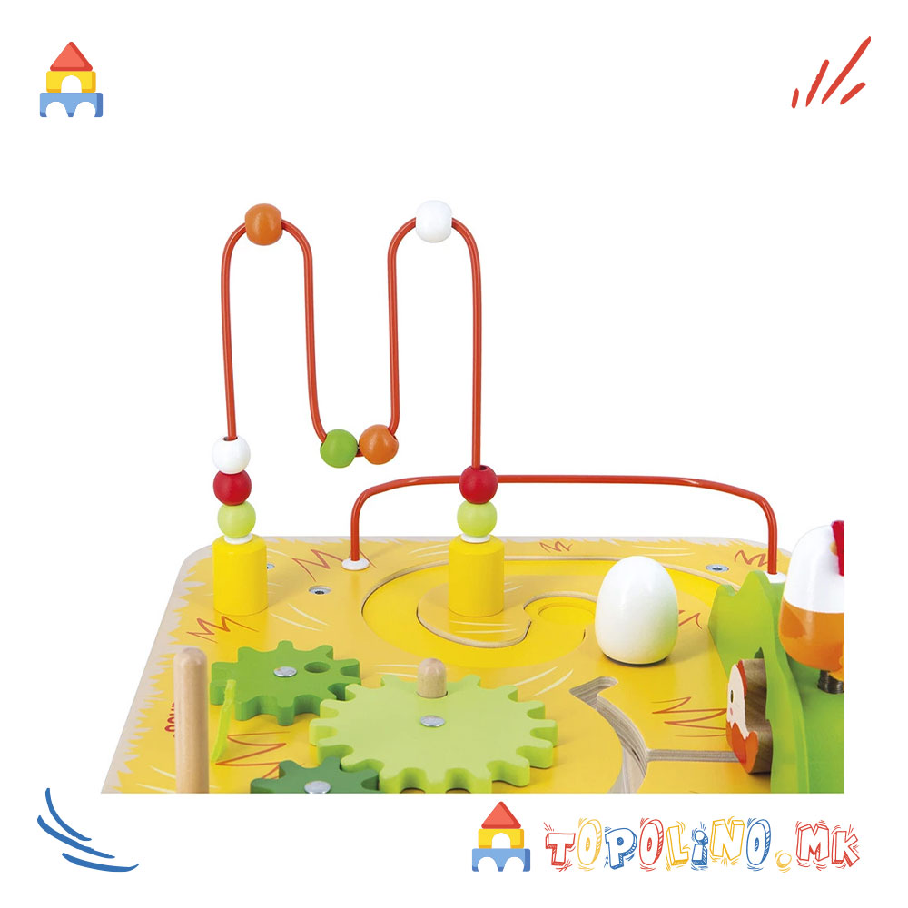 Дрвена Масичка со Активности - Janod - Image 6