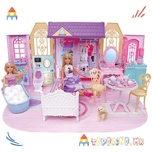 Куќа за Кукла со Додатоци и Кукла - Anlily