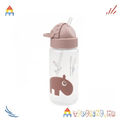 Шише со Цевка 350ml Пластично Ozzo Розе - Done By Deer