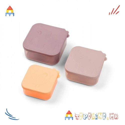 Кутија за Храна 3пар. Животни Розе – Done By Deer