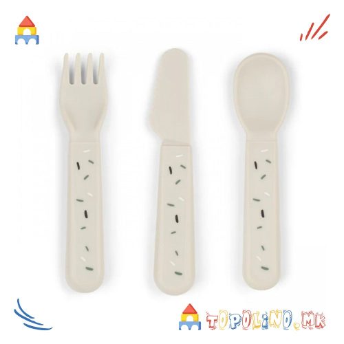 Прибор за Јадење 3пар. Конфети Крем – Done By Deer