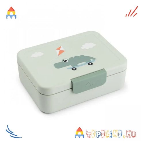 Кутија за Храна со Преграда Playground Зелена – Done By Deer