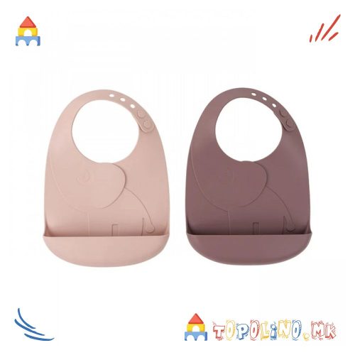 Лигавче Силиконско Elphee Розе 2пар - Done By Deer