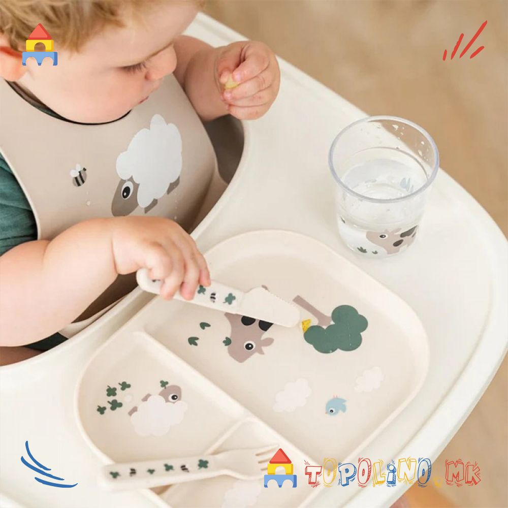 Чинија со Прегради Фарма Крем – Done By Deer - Image 3