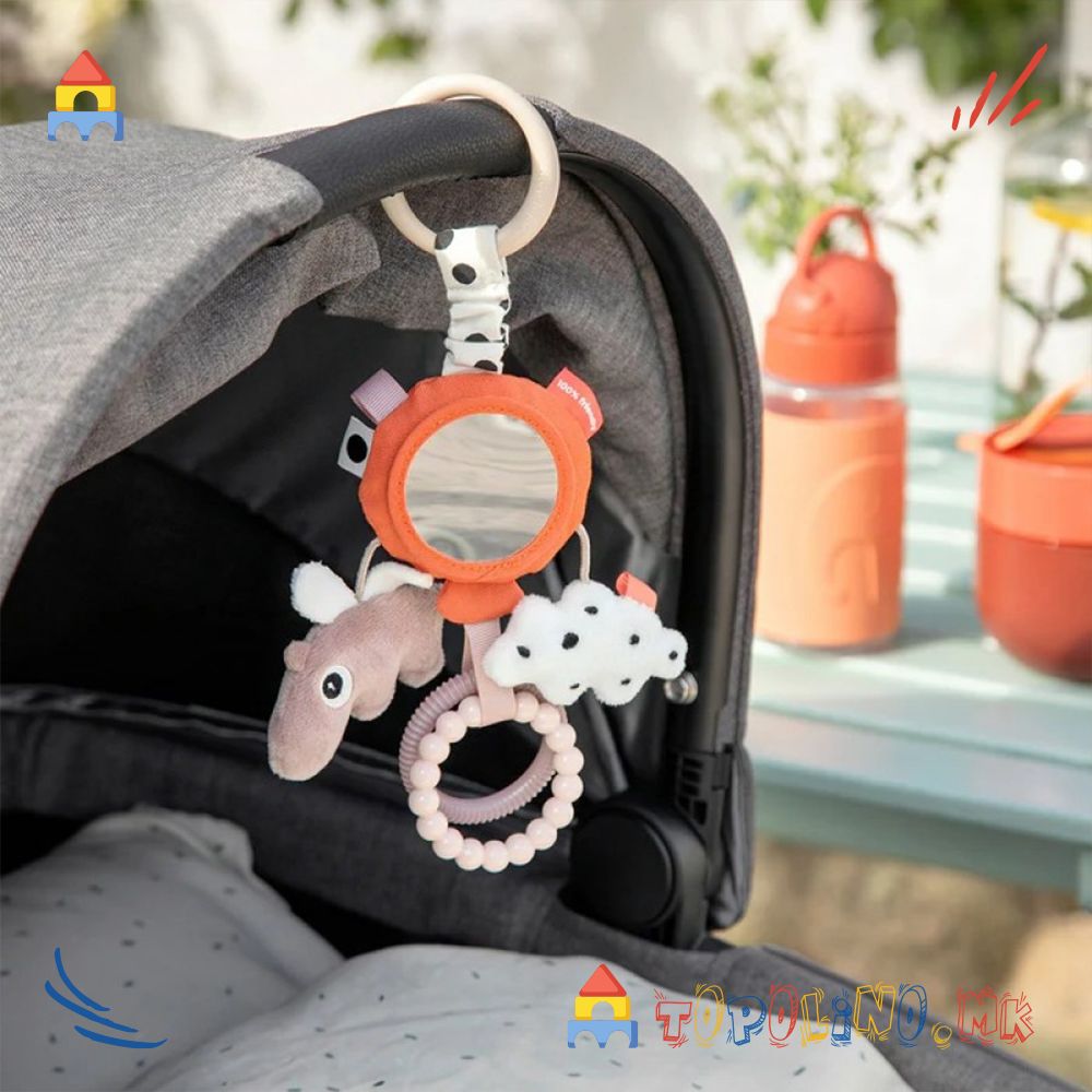 Играчка со Огледало Облачиња Портокалово – Done By Deer - Image 6