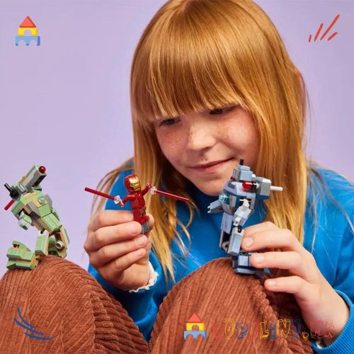 Iron Man & War Machine vs. Hammer Drones - Lego