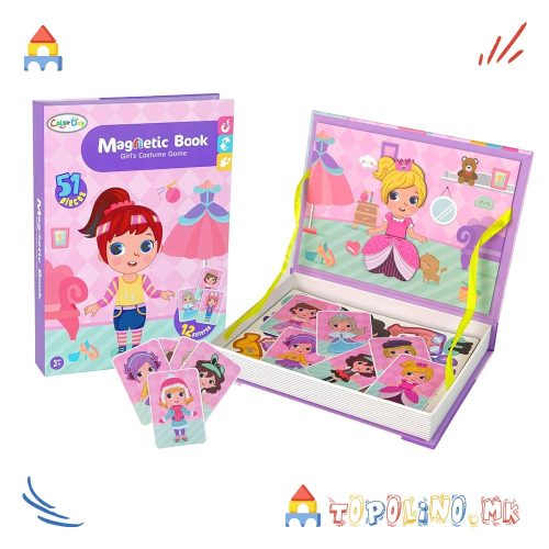 Магнетна Книга Girls Costumes 51пар