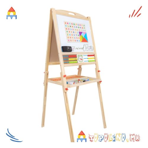 Дрвена Двострана Табла со Висинско Подесување