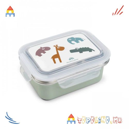 Кутија за Храна Животни Метал Зелена – Done By Deer