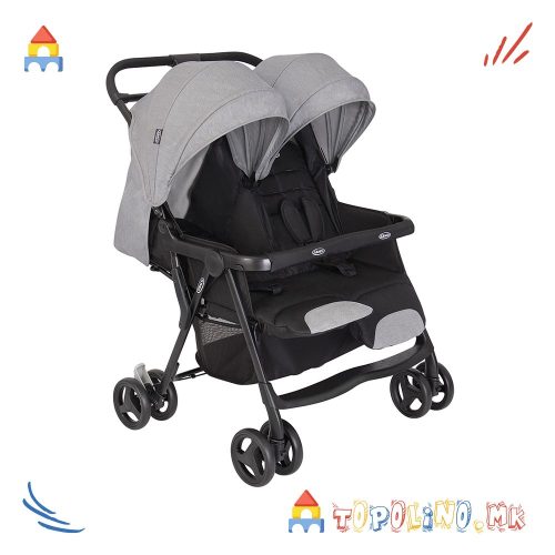 Количка за Близнаци Duorider Steeple Gray 0M+ - Greco