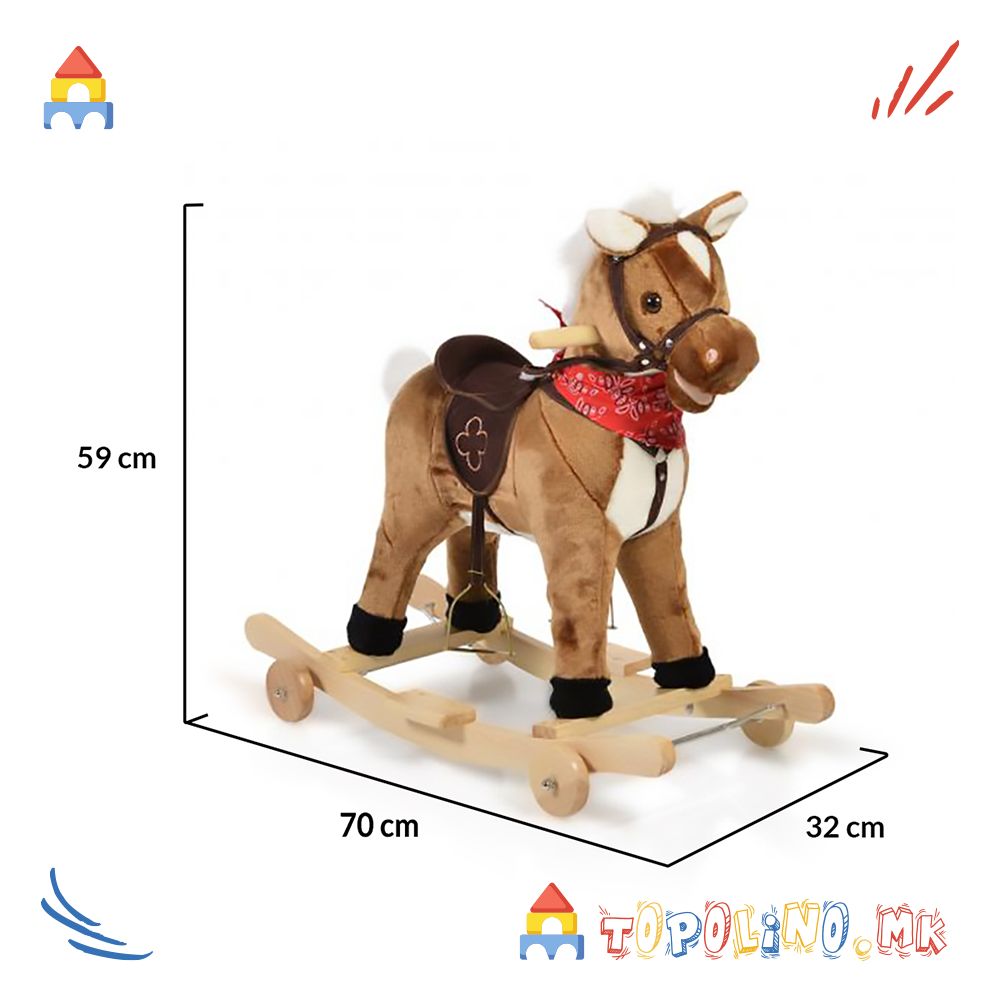 Клацкалка Коњче Chipper 2 во 1 - Moni Toys - Image 3