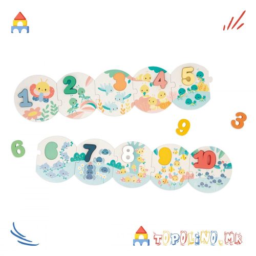 Мојата Прва Сложувалка Бројки - Janod