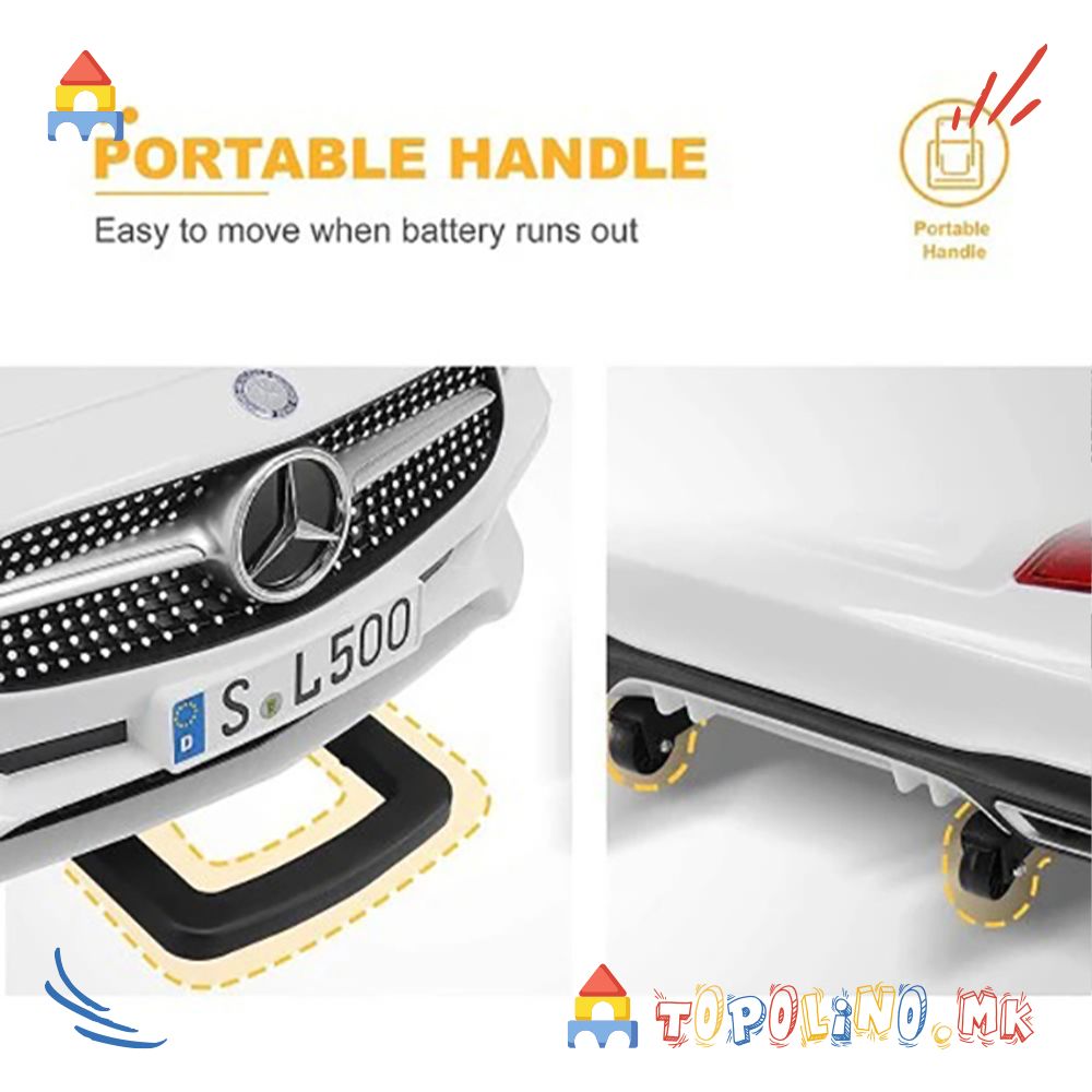 Автомобил на Акумулатор Mercedes SL500 Бел - Image 5